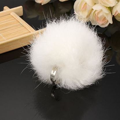 Picture of Fuzzy Wool Ball Rings