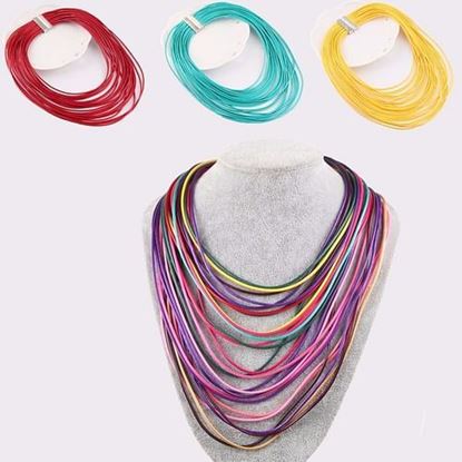 Picture of Multilayer Colorful Statement Necklace