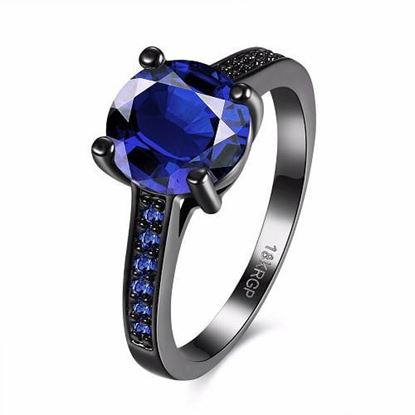 Picture of Sweet Ring Luxury Glass Rhinestone Copper Ring for Women