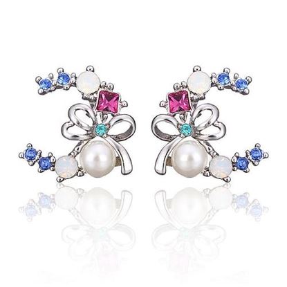 Picture of INALIS Bowknot Pearl Earrings