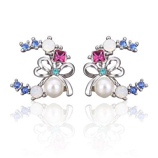 Picture of INALIS Bowknot Pearl Earrings