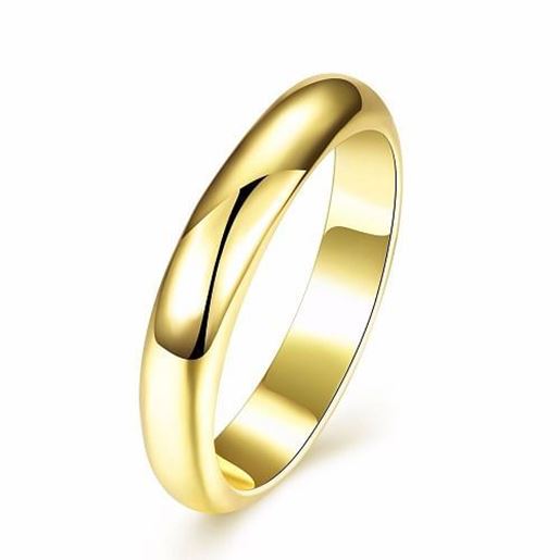 Picture of Simple Women Ring Luxury Gold Bright Ring