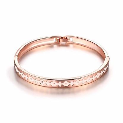 Picture of Vintage Women Bracelet Ancient Writing Rose Gold Oil Drip Bracelet