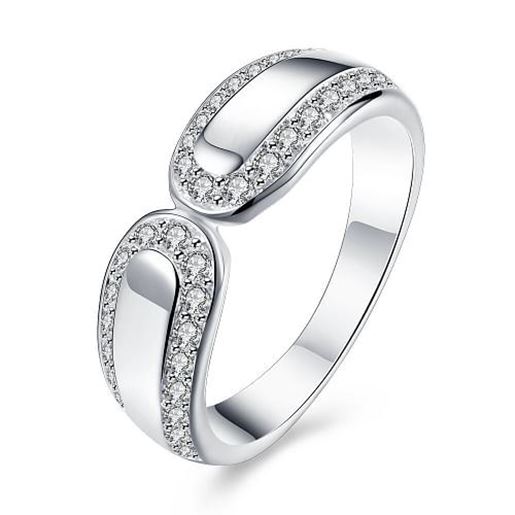 Picture of YUEYIN Simple Ring Zircon Women Ring Gift