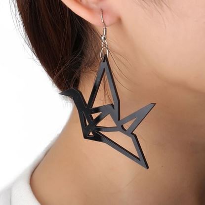 Picture of Acrylic Paper Crane Earrings