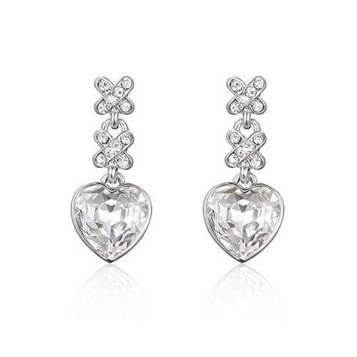 Picture of Sweet Heart Earrings Tassel Rhinestone Crustal Earrings