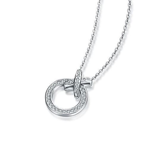 Picture of Platinum Plated White Gold Charm Pendant Women Necklace