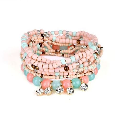 Picture of Women's Charming Bracelet Bohemian Beads Rhinestone Bracelet