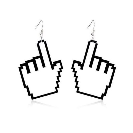 Picture of Women's Punk Earrings Hand Finger Acrylic Earrings