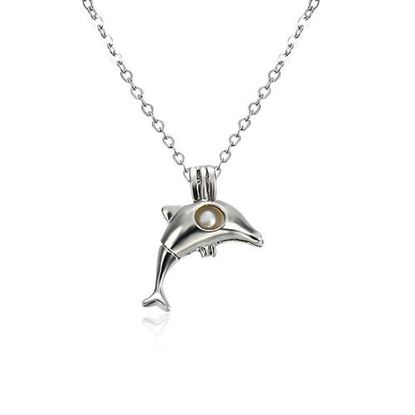 Picture of Dolphin Pendant Pearl Necklace