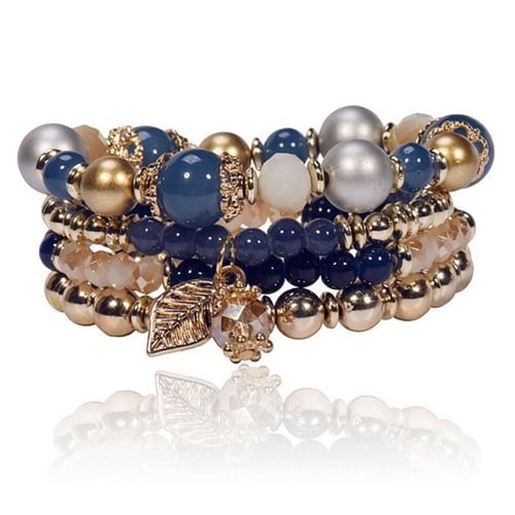 Picture of Multilayer Crystal Bead Bracelet