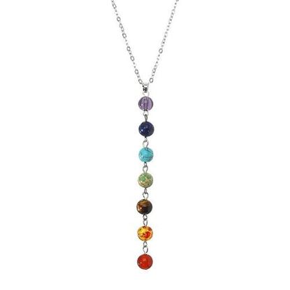 Picture of 7 Chakra Beads Pendant Necklace