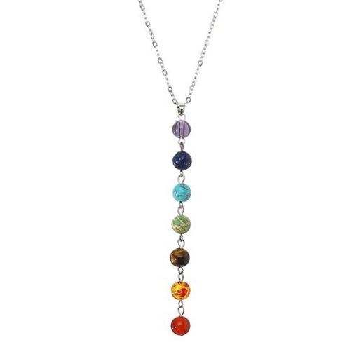 Picture of 7 Chakra Beads Pendant Necklace