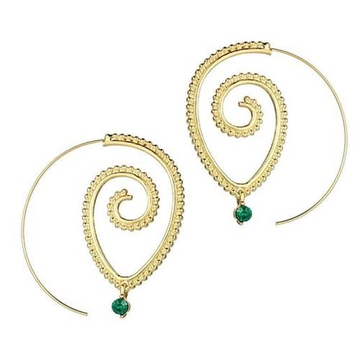 Picture of Exaggerated Spiral Drop Earrings