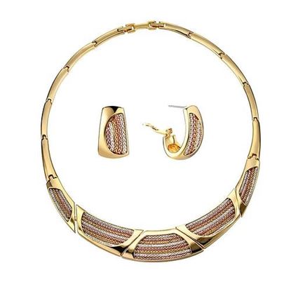 Picture of Gold Geometric Luxury Jewelry Set