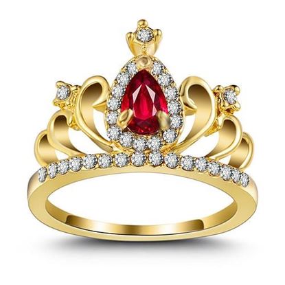 Picture of Charming Crown Zircon Ring