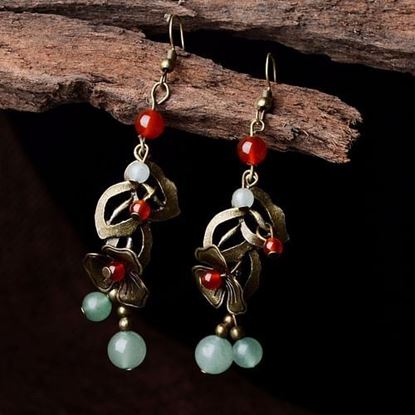 Picture of Retro Agate Dangle Earrings