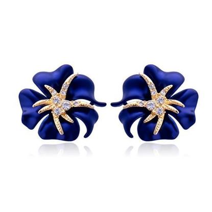 Picture of Brilliant Blooming Flower Earrings