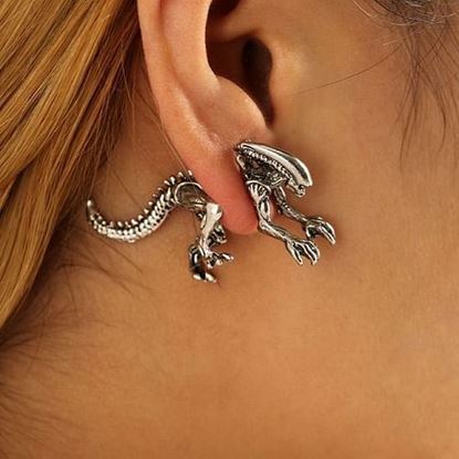 Picture of Punk Dinosaur Earrings