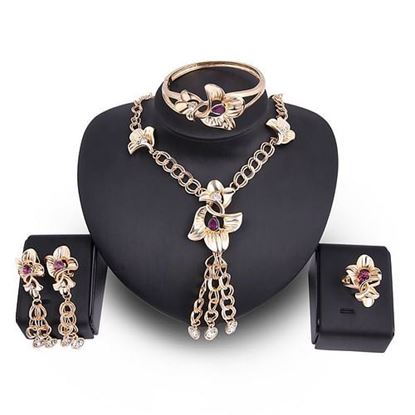 Picture of Luxury Flower Cryastal Jewelry Sets