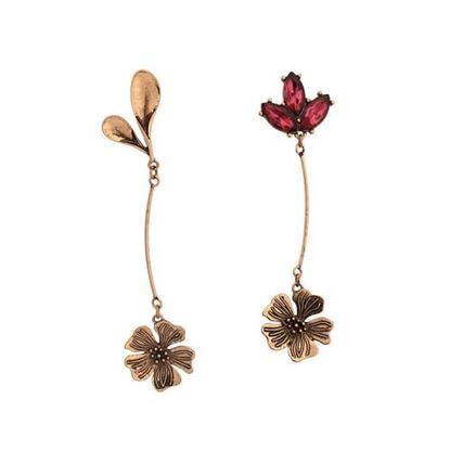 Picture of Vintage Flower Leaves Dangle Earrings