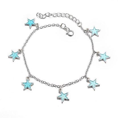 Picture of Simple Lovely Luminous Star Anklets