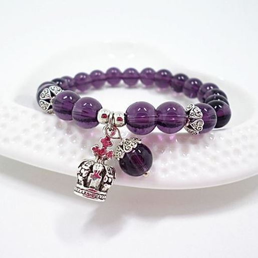 Picture of Amethyst Agate Beaded Bracelets