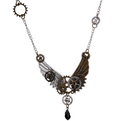 Picture of Steampunk Gear Wings Necklace