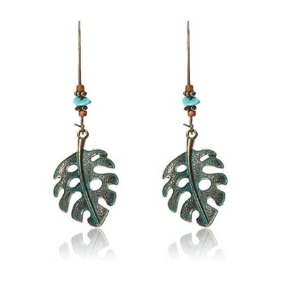 Picture of Bohemian Banana Leaf Dangle Earrings