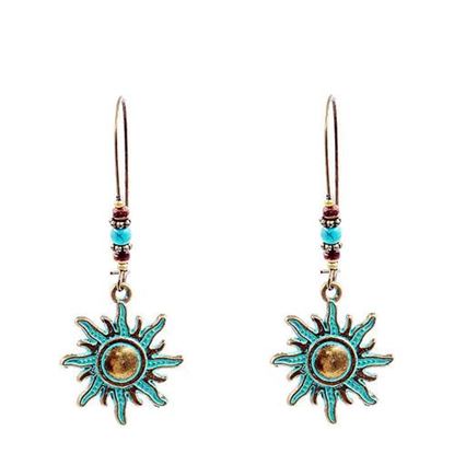 Picture of Handcrafted Ethnic Sun Dangle Earrings