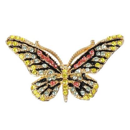 Picture of Luxury 18K Gold Butterfly Pendant Brooch