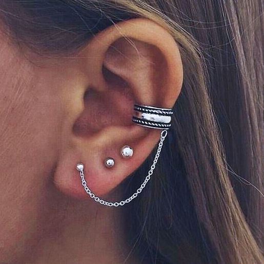 Picture of 3 Pieces Piercing Cartilage Earrings