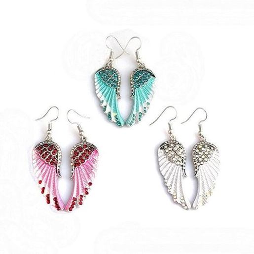 Picture of Rhinestone Angel Wings Earrings