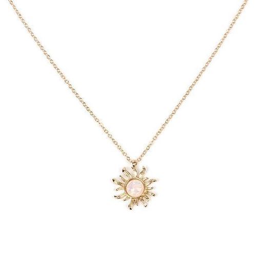 Picture of Fashion Sun Opal Pendant Necklaces