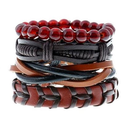 Picture of Punk 4PCS Multilayer Bracelet