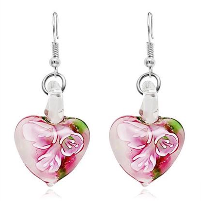 Picture of Luminous Heart Drop Earrings