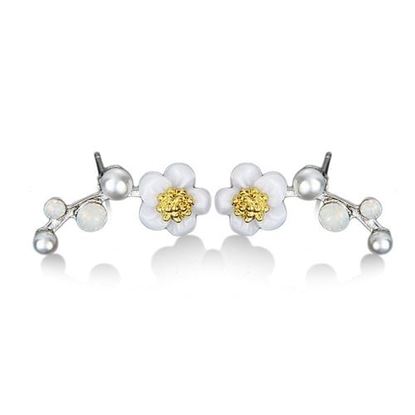 Picture of Cute Shell Flower Rhinestones Earrings