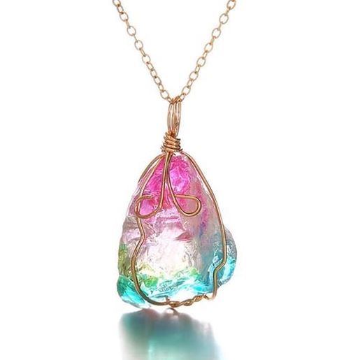 Picture of Colorful Natural Stone Necklace