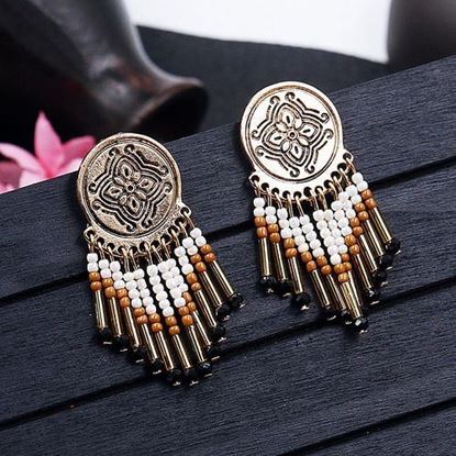 Picture of Retro Ethnic Tassel Earrings