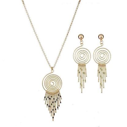 Picture of Spiral Tassel Pendant Jewelry Set