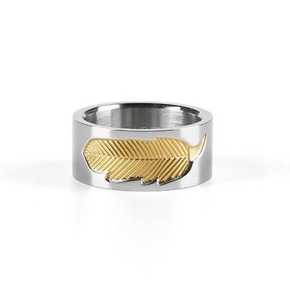 Picture of Unisex Feather Stainless Steel Ring