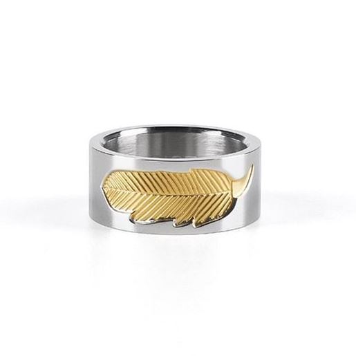 Picture of Unisex Feather Stainless Steel Ring