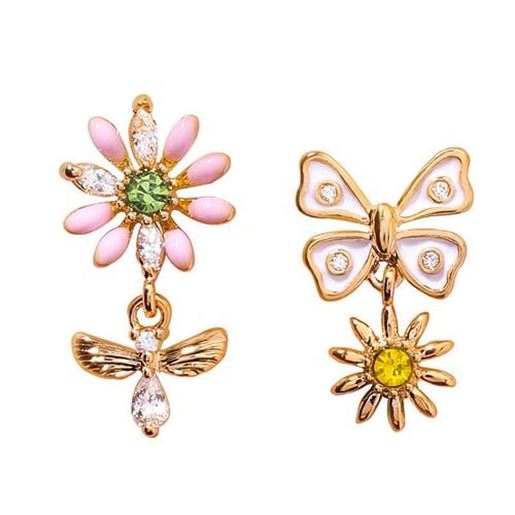 Picture of Sweet Flower Butterfly Earrings