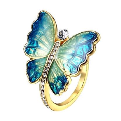 Picture of Ethnic Rhinestone Butterfly Ring