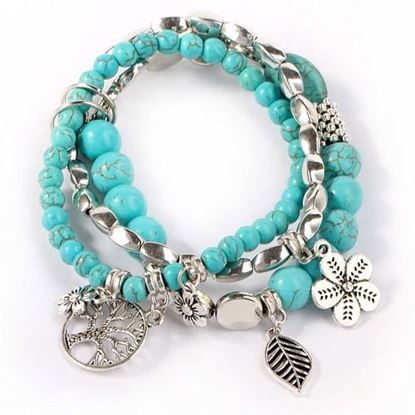 Picture of Bohemian Turquoise Beaded Bracelet