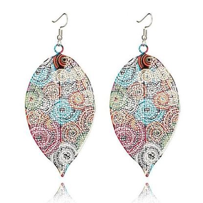 Picture of Vintage Colorful Printing Earrings