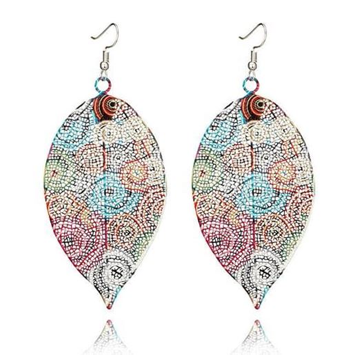 Picture of Vintage Colorful Printing Earrings