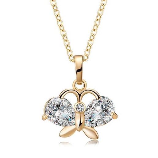 Picture of Fashion Butterfly Zircon Necklace