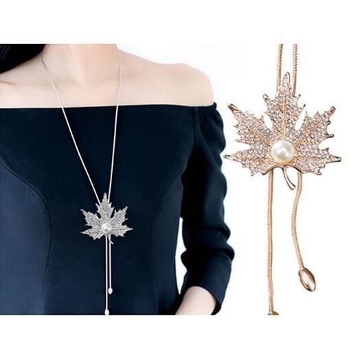 Picture of Fashion Maple Leaf Necklace