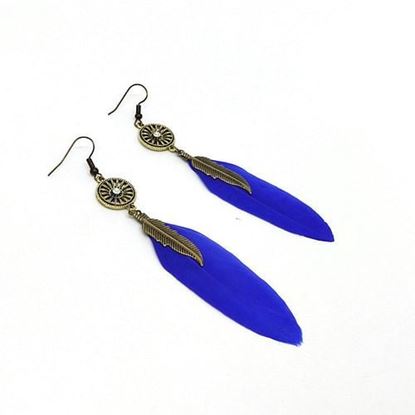 Picture of Vintage Feather Charm Earrings